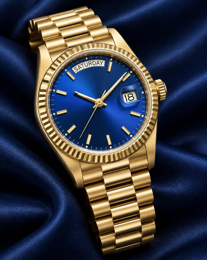 Rolex Day-Date 36 Réf. 18238 – Cadran Bleu Soleil