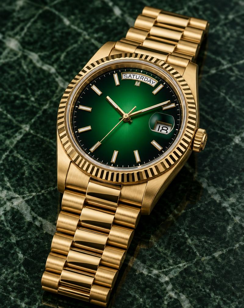 Rolex Day-Date 36 Réf. 128238 – Génération Actuelle, Cadran Vert Ombré