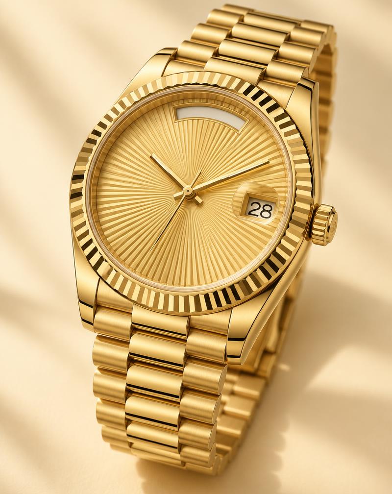 Rolex Day-Date 40 Réf. 228238 – Cadran Or Satiné Fluted Motif