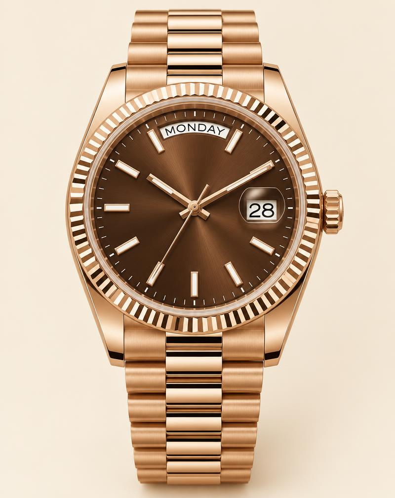 Rolex Day-Date 36 Réf. 118235 – Oysterlock, Cadran Chocolat
