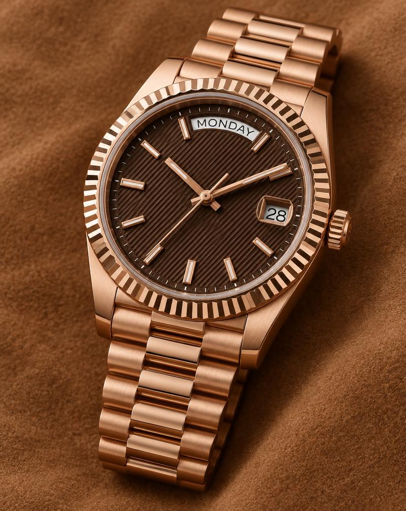 Rolex Day-Date 40 Réf. 228235 – Cadran Chocolat Motif Diagonal