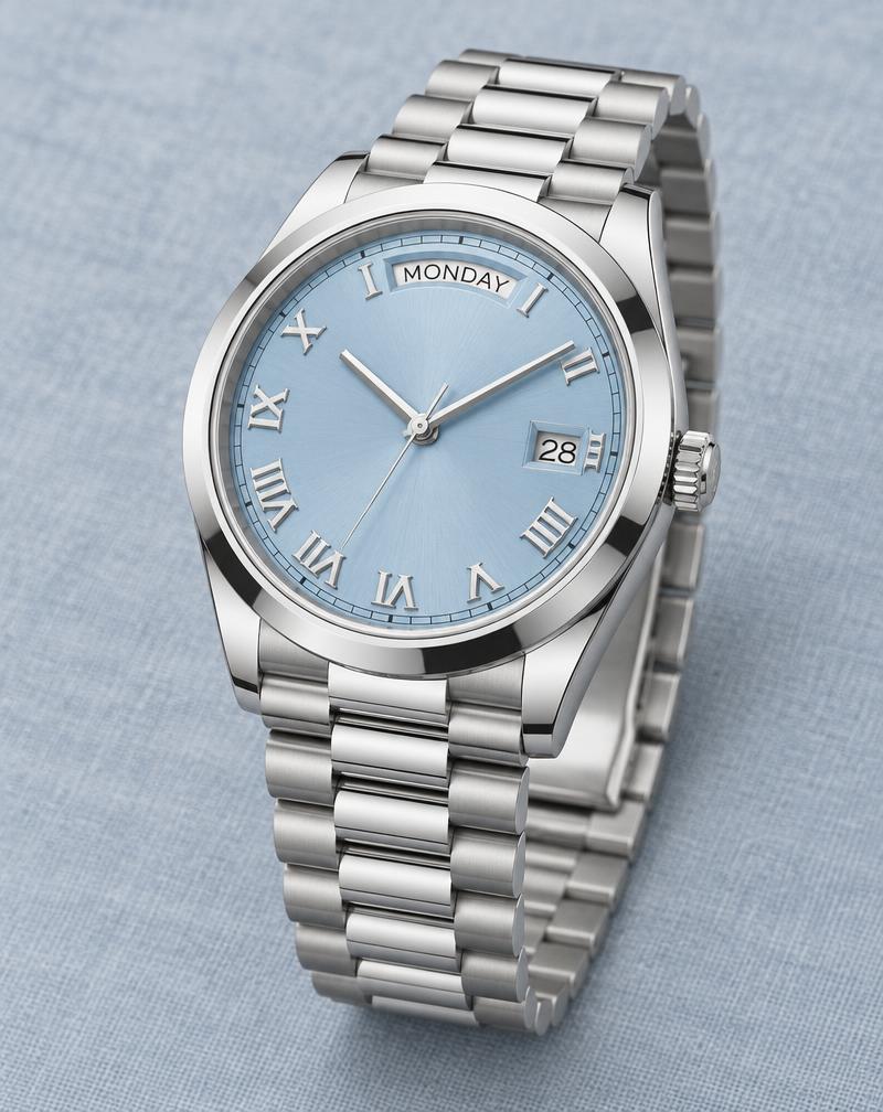 Rolex Day-Date 40 Réf. 228206 – Platine, Cadran Bleu Glacier Romains